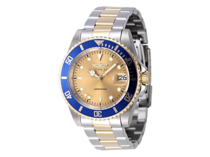 Invicta Pro Diver 40mm Gold Tone Dial Two-tone Stainless Steel