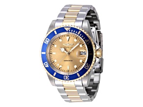 Invicta Pro Diver 40mm Gold Tone Dial Two-tone Stainless Steel Automatic Watch