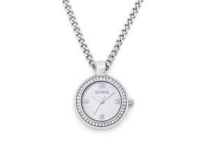 Invicta Mini 22.5mm White Dial Stainless Steel Chain Band Quartz Watch