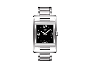 Tissot Women's Stainless Steel Bracelet Black Dial Watch