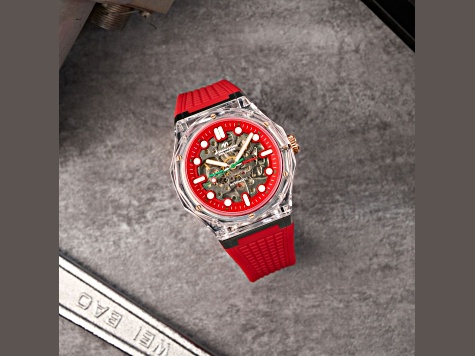Dominatore Del Mare Ravello Red Dial White Bezel Red Stainless