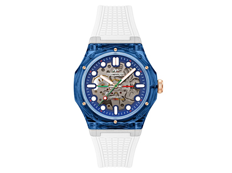 Dominatore Del Mare Ravello Blue Dial Blue Bezel White Stainless Steel Band Automatic Watch