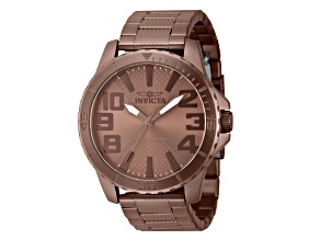 Invicta Speedway 48mm Brown Dial Stainless Steel Band Quartz Watch