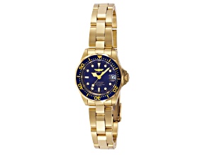 Invicta Pro Diver 24.5mm Blue  Dial Stainless Steel Band Quartz Watch