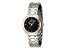 Invicta Wildflower 32mm Black Dial Yellow Bezel Two-tone Stainless Steel Quartz Watch Set