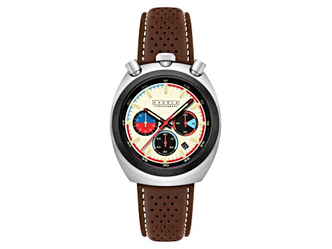 Cadola Testa Di Toro Cream Dial Black Bezel Brown Stainless Steel