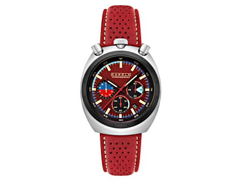 Cadola Testa Di Toro Red Dial Black Bezel Red Stainless Steel Band