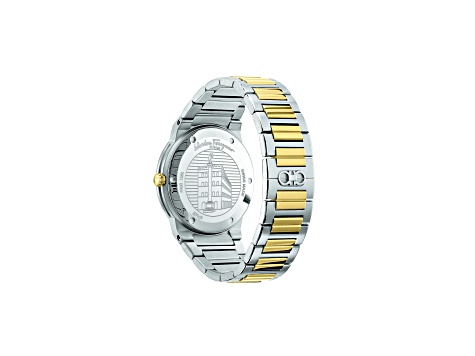 Ferragamo Sapphire Watch 41mm Two-tone Case Silver Tone