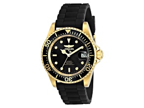 Invicta Men's Pro Diver 40mm Black Dial Silicone Strap Automatic Watch