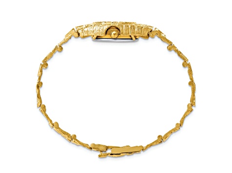 10k Yellow Gold Champagne 22mm Dial Nugget Watch - 1LW93B | JTV