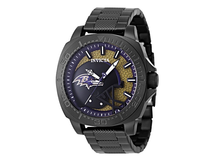 Invicta NFL 46mm Baltimore Ravens Quartz Watch - 1M146I | JTV