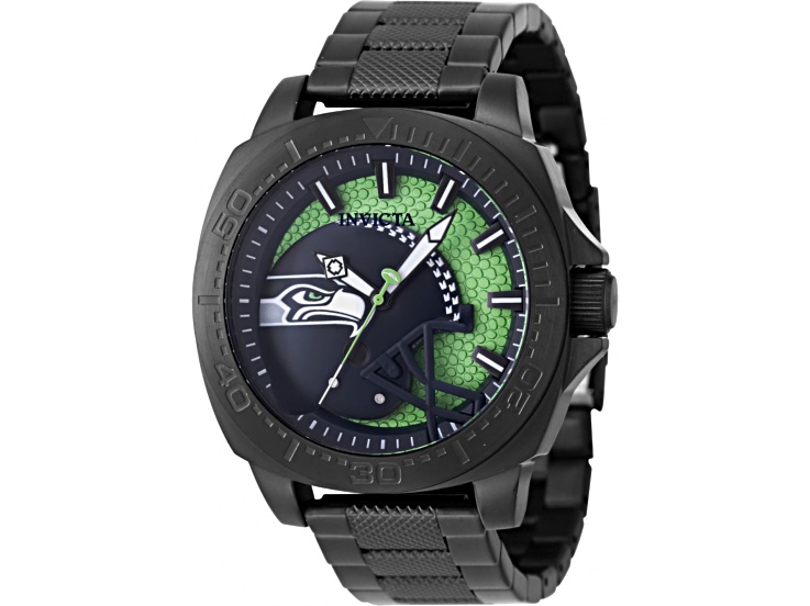 NWOT Round ladies Seattle Seahawks quartz watch Seattle Seahawks Mother of Pearl Watch GameTime Womens MOP  main image 2
