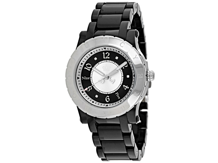 Juicy Couture HRH 38mm Black Stainless Steel Bracelet Black 