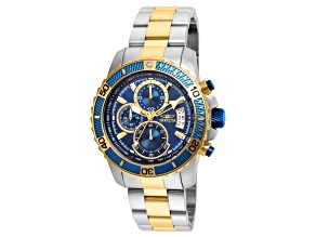 Invicta Pro Diver 45mm Blue Dial Stainless Steel Band Quartz Watch