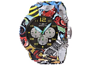 Invicta Pro Diver 52mm Yellow, Black Dial Stainless Steel Band Quartz Watch