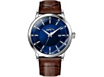 Invicta Celestial 43mm Blue Dial Brown Leather Strap Quartz Watch