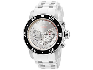 Picture of Invicta Pro Diver 48mm Silver Dial Silicone Stainless Steel Band Quartz Watch
