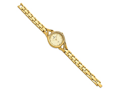 Ladies Charles Hubert Gold-finish Gold Dial Watch