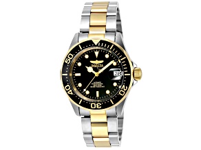 Invicta Men's Pro Diver 40mm Black Dial Stainless Steel Bracelet Automatic Watch