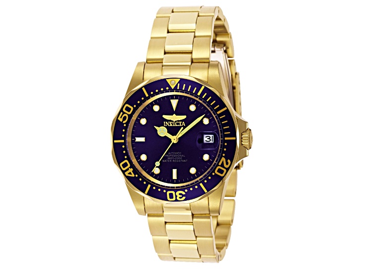 Invicta Men's Pro Diver 40mm Blue Dial Stainless Steel Bracelet Automatic Watch