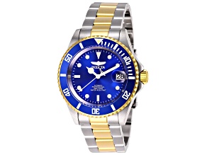 Invicta Men's Pro Diver 40mm Blue Dial Stainless Steel Bracelet Automatic Watch