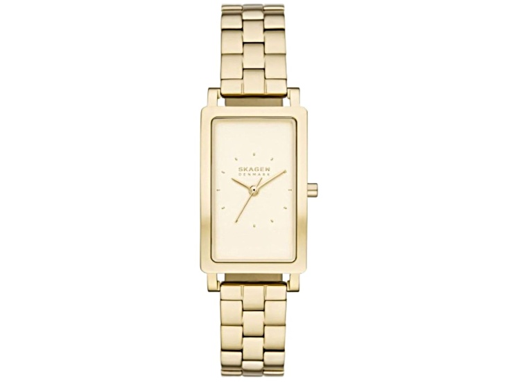 Skagen Hagen Lille 22mm Yellow Stainless Steel Bracelet Quartz Watch