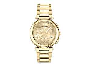 Ferragamo Legacy Watch 40MM Yellow Case Yellow Sunray Dial Yellow Bracelet