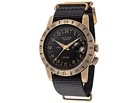 Glycine Men's Airman Vintage Noon 40mm Automatic Watch