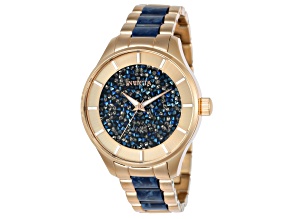 Invicta Angel 40mm Blue Dial Resin, Stainless Steel Band Quartz Watch