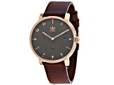 Adidas Men's District Brown Leather Watch