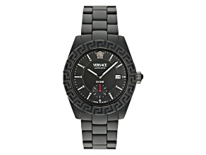 DV One  Mens Watch 43MM Black Ceramic Case Black Matte Dial Ceramic Bracelet