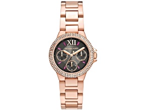 Michael Kors Women's Camille Pave Gray Dial Rose Stainless Steel Watch