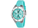 Invicta Angel 38mm Light Blue Dial and Silicone Band Quartz Watch