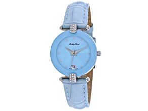 Mathey Tissot Pyramide 26mm Blue Leather Strap Quartz Watch