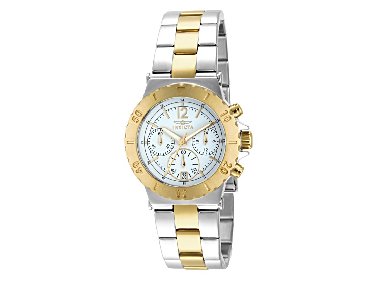 Invicta Women's Specialty 38mm White Dial Stainless Steel Bracelet Quartz Watch