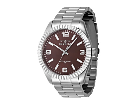 Invicta Specialty 43mm Copper Color Dial Stainless Steel Quartz Watch