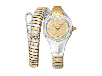Picture of Just Cavalli Women's Amalfi Yellow Dial, Two-tone Yellow Stainless Steel Watch
