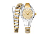 Just Cavalli Women's Amalfi Yellow Dial, Two-tone Yellow Stainless Steel Watch