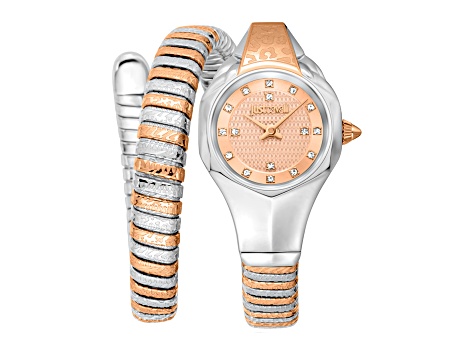 Just Cavalli Women's Amalfi Rose Dial, Two-tone Rose Stainless Steel Watch