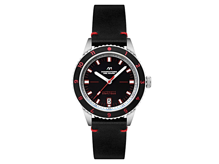 Dominatore Del Mare Tropea Black Dial Black Bezel Black Stainless Steel Band Automatic Watch