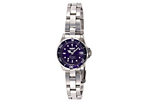 Invicta Women's Pro Diver 24.5mm Blue Dial Stainless Steel Bracelet Quartz Watch
