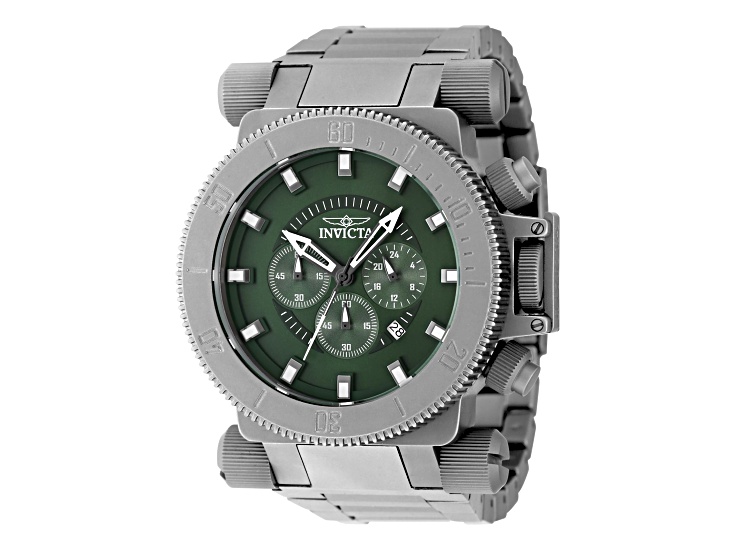 Invicta Coalition Forces 51mm Green Dial Titanium Band Quartz