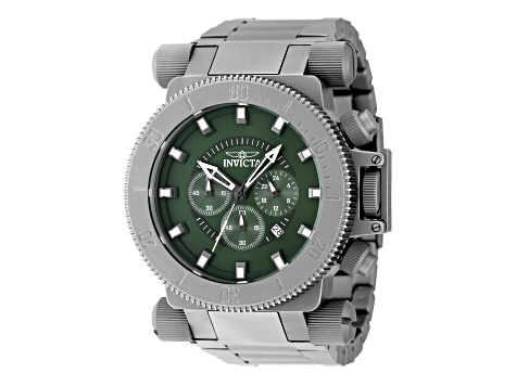 Invicta Coalition Forces 51mm Green Dial Titanium Band Quartz