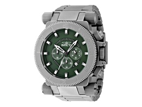 Invicta Coalition Forces 51mm Green Dial Titanium Band Quartz Watch