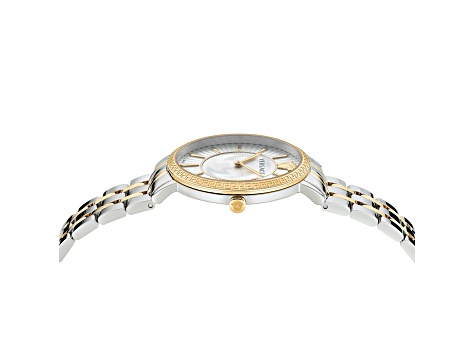 V-Eternal Watch 38MM Two-tone Case White Guilloché Dial Two-tone Bracelet