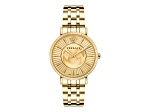 V-Eternal Watch 38MM Yellow Case Yellow Guilloché Dial Yellow Bracelet