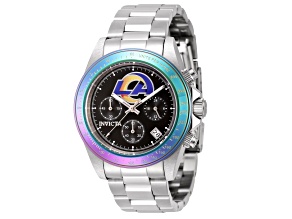 Invicta NFL 40.00mm Black Dial Stainless Steel Band Quartz Watch