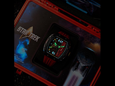 Nubeo Magellan Automatic Star Trek Warp Speed Red Stainless Steel