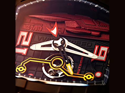 Nubeo Magellan Automatic Star Trek Warp Speed Red Stainless Steel