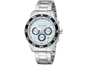 Just Cavalli Young Blue 42mm Stainless Steel Bracelet Chronograph Quartz Watch